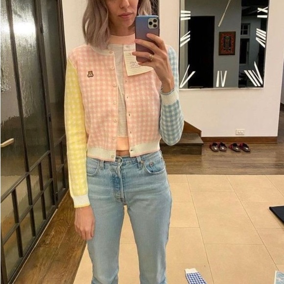 Teddy Fresh Gingham Cardigan - Picture 3 of 7